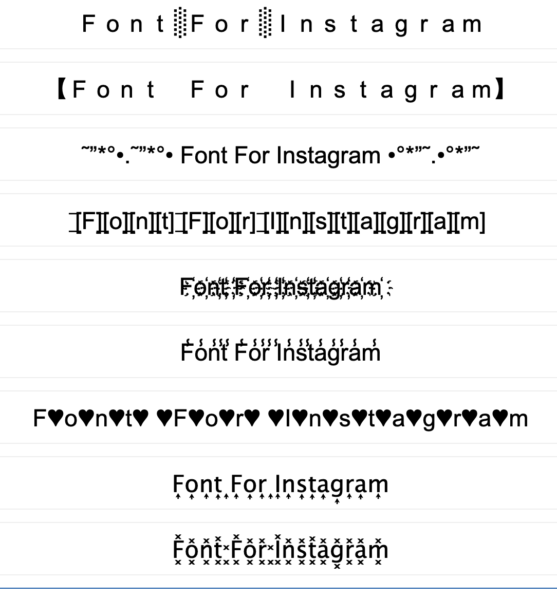 All Fonts For Roblox