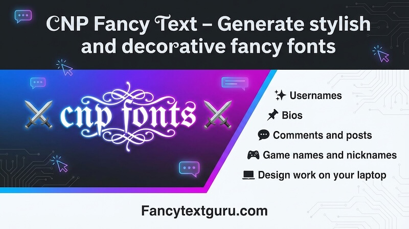 CNP Fancy Text – Generate 100+ stylish and decorative text fonts CNP Fancy Text – Generate 100+ stylish and decorative text fonts