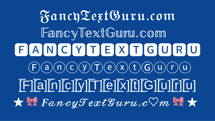 text fonts font generator paste copy roblox fancy stylish cool letters generate words symbols quotes