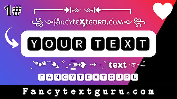 Eller Kom op Modernisere Fancy Text Generator ➜ #𝟙 ✓ ℭ𝔬𝔬𝔩 𝐹𝑜𝓃𝓉𝓈 😍