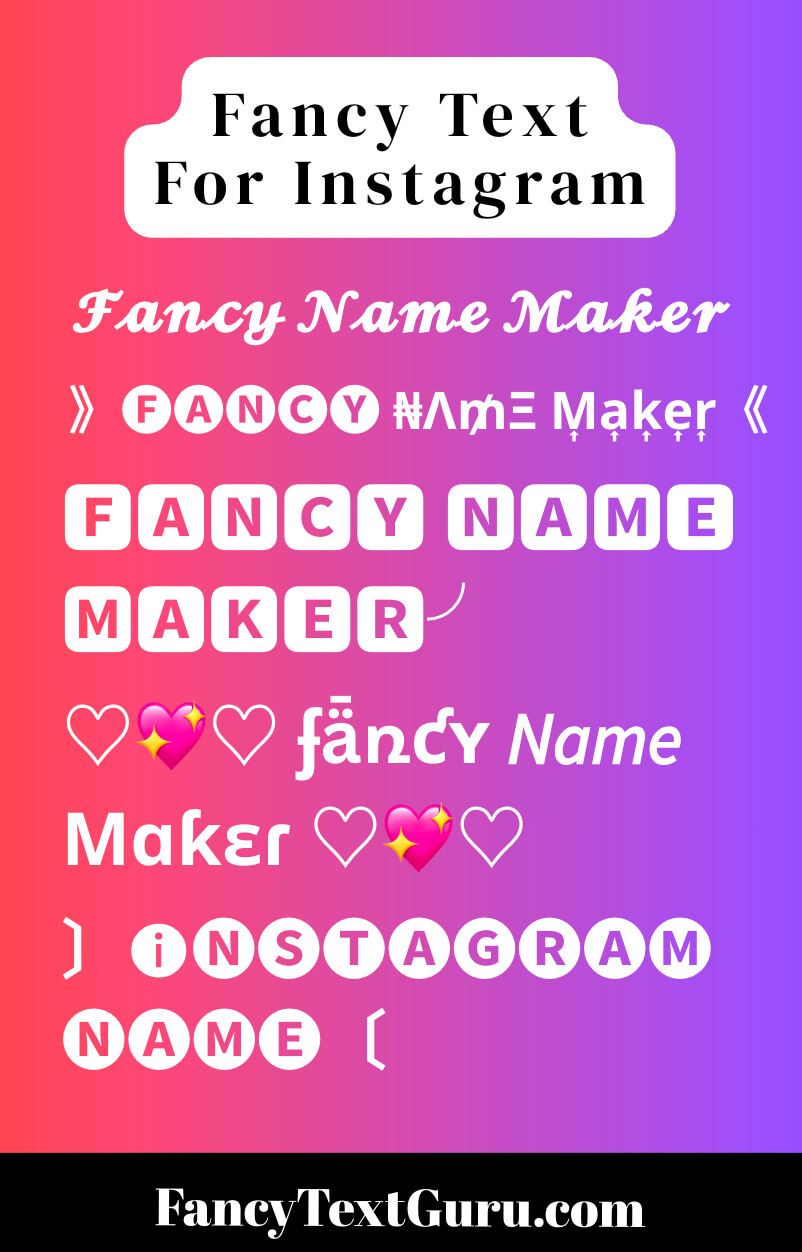 Fancy Text on Instagram
