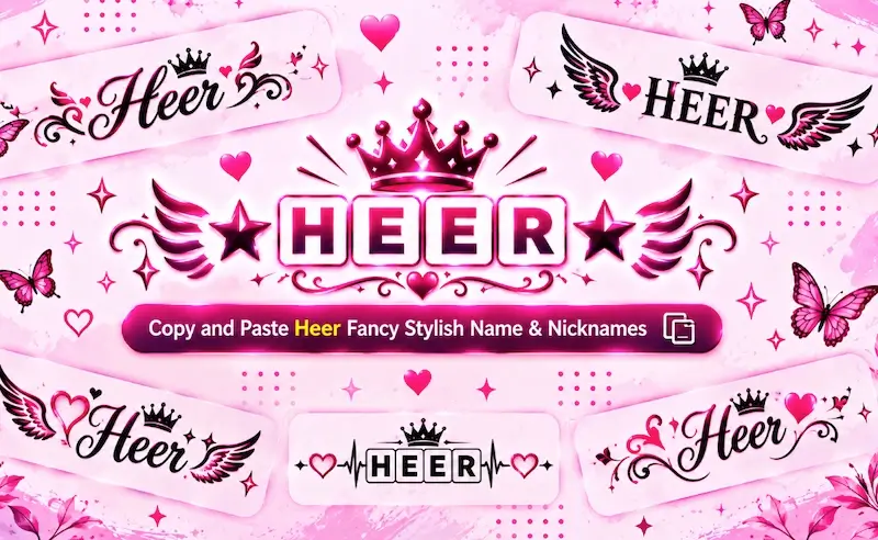 Heer Fancy Stylish Name