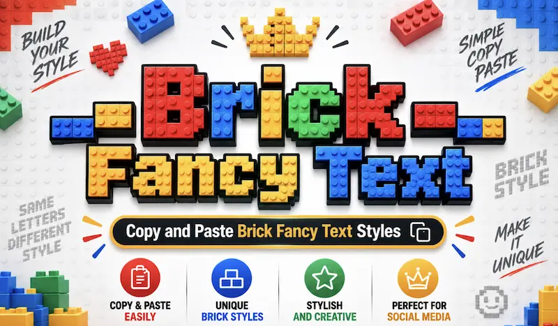 copy and paste brick fancy text
