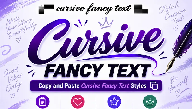 copy and paste cursive fancy text