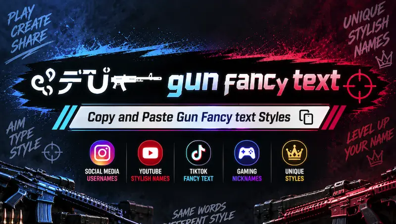 Gun Fancy Text copy and paste