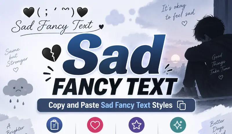 copy and paste sad fancy text